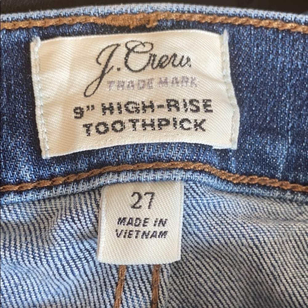 J. Crew 9” High Rise Toothpick - Picture 2 of 5